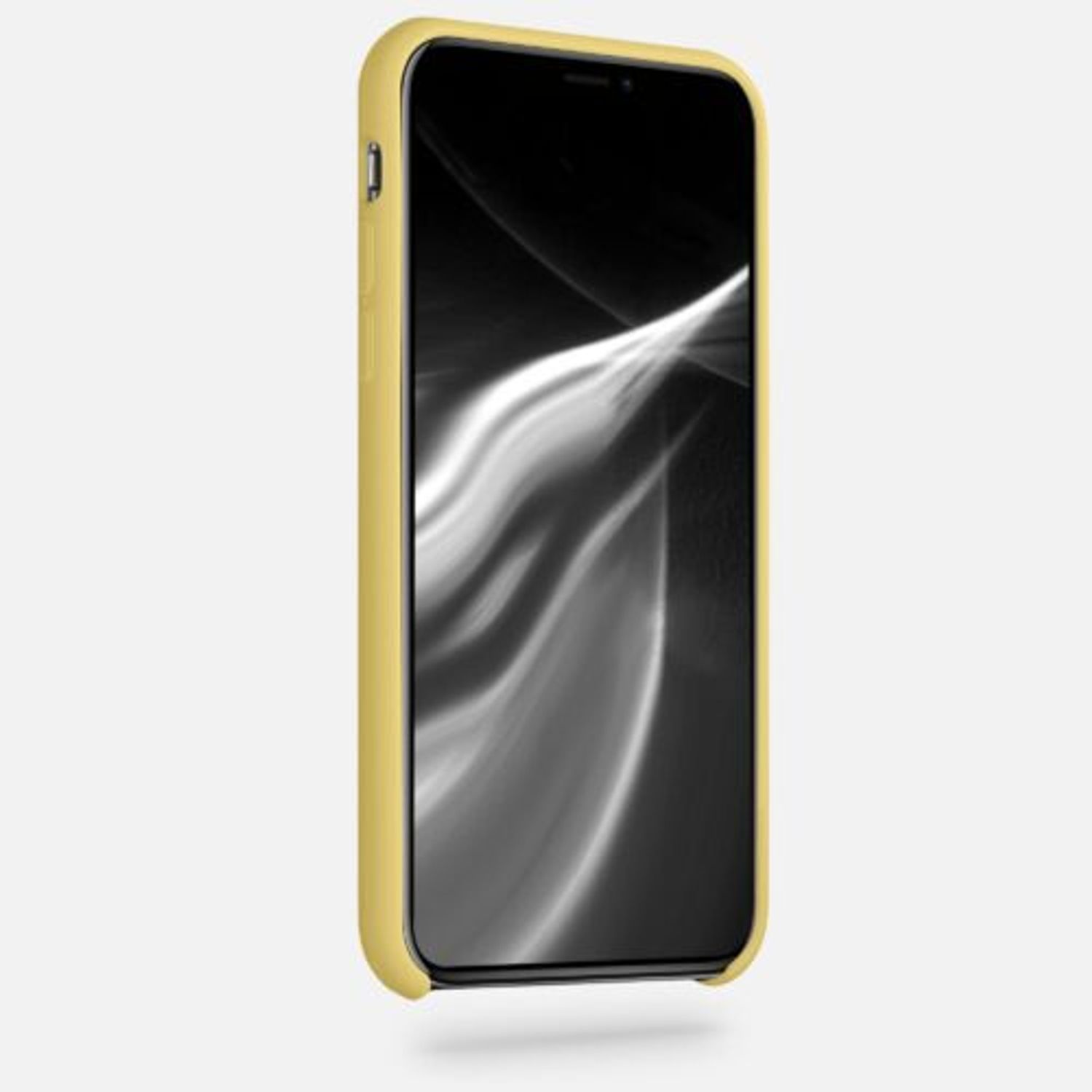 Husa pentru iPhone X/iPhone XS, Silicon, Galben, 42495.216 fotografia produsului View 3 L