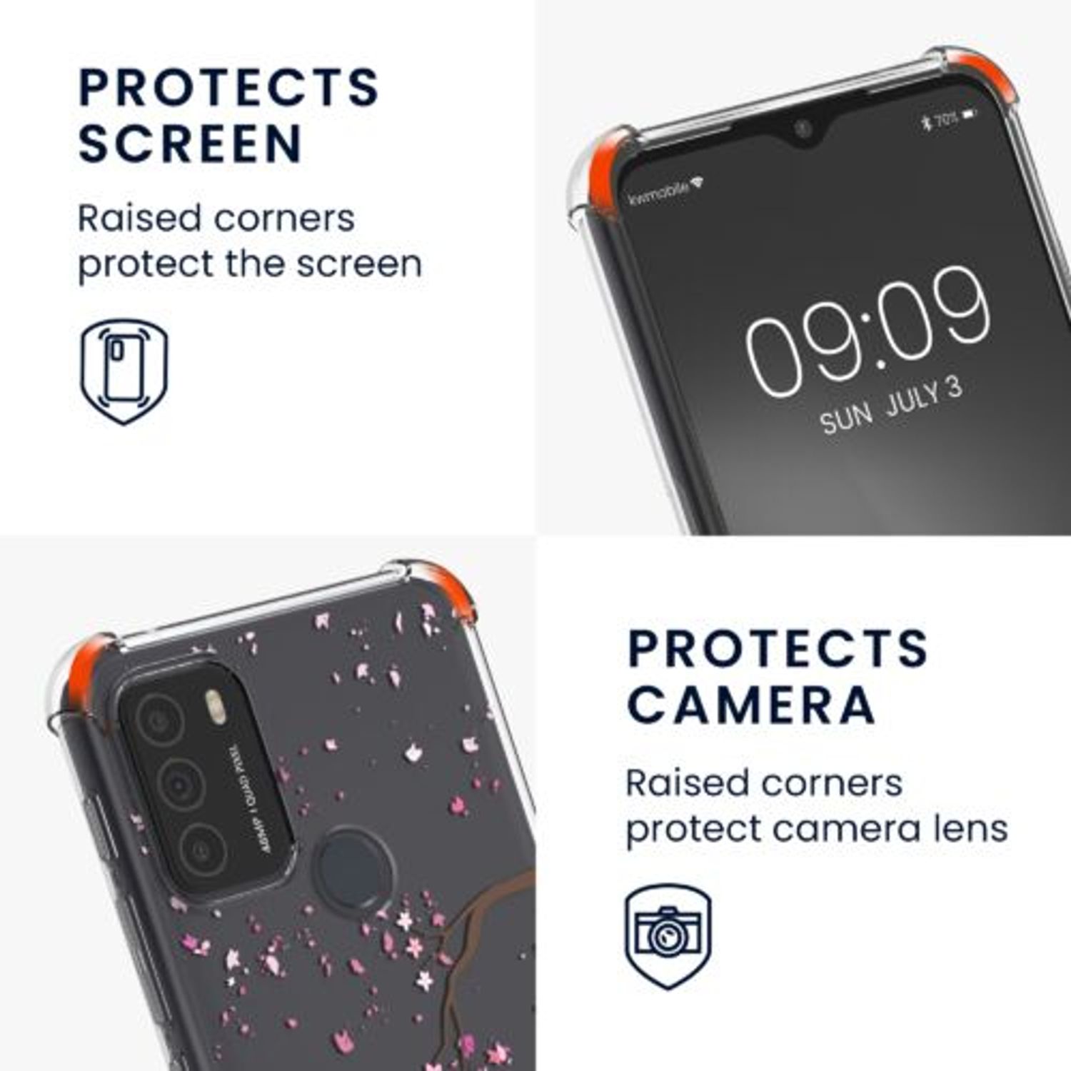 Husa Kwmobile pentru Motorola Moto G50, Silicon, Multicolor, 58818.02 fotografia produsului View 3 L