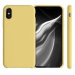 Husa pentru iPhone X/iPhone XS, Silicon, Galben, 42495.216 fotografia produsului View 2 S