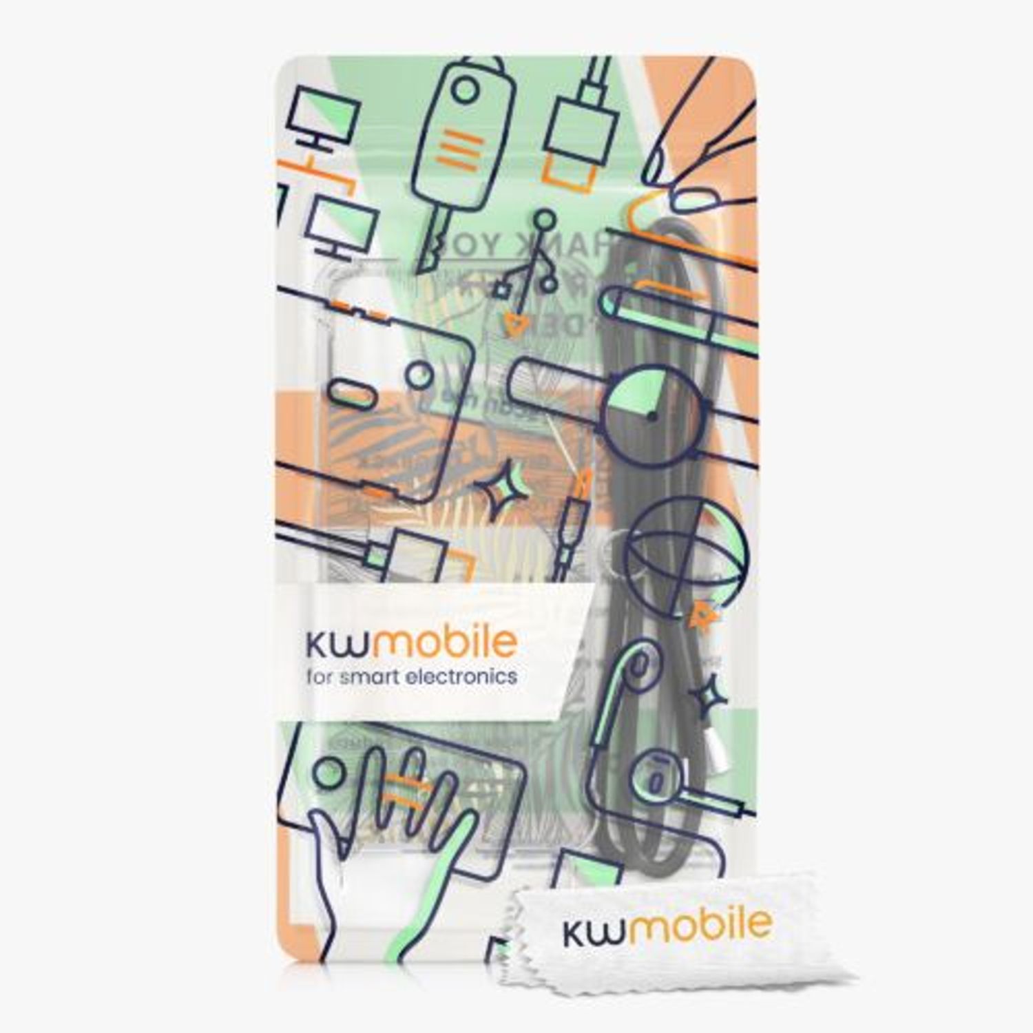 Husa Kwmobile pentru Motorola Moto E40, Silicon, Multicolor, 58815.01 fotografia produsului View 7 L