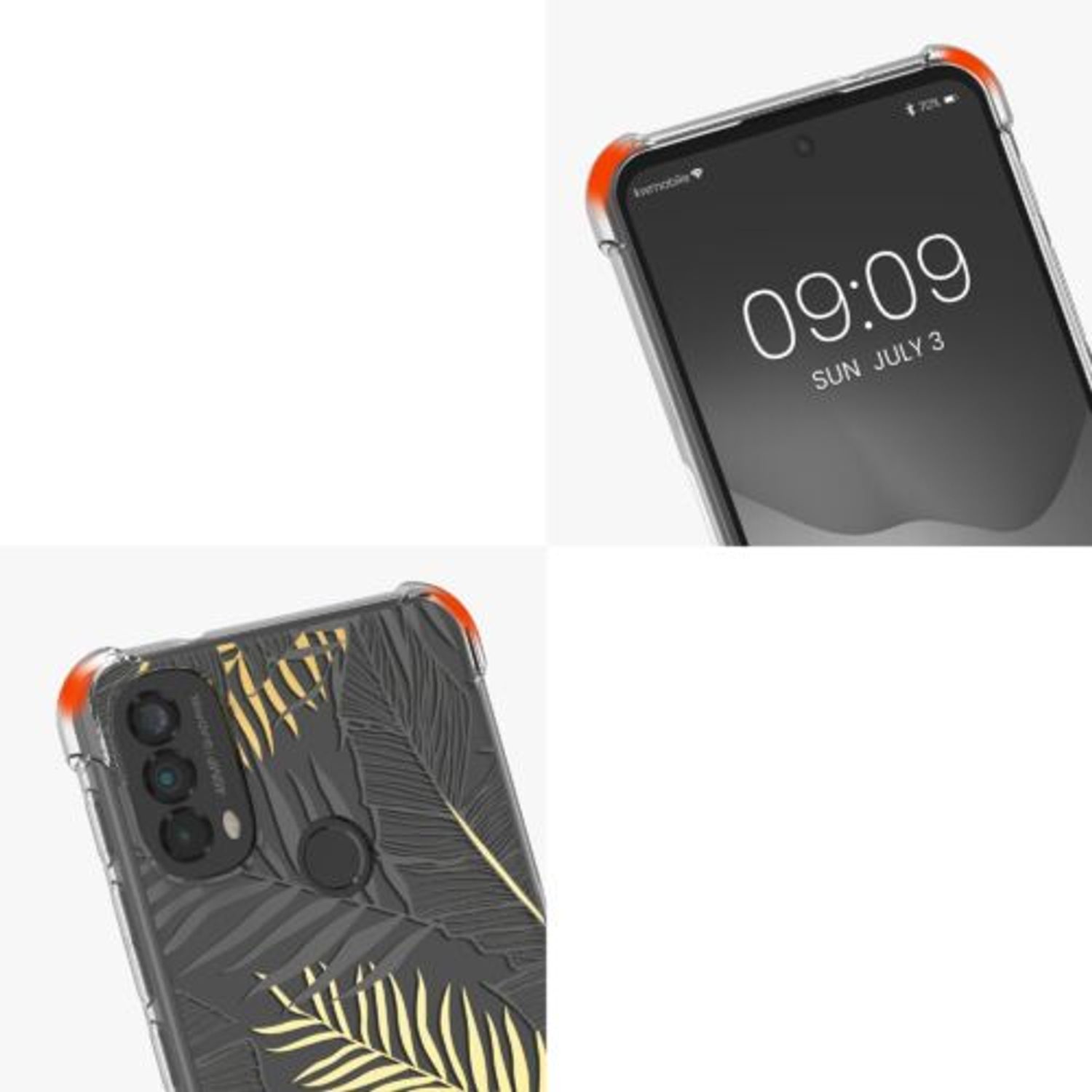 Husa Kwmobile pentru Motorola Moto E40, Silicon, Multicolor, 58815.01 fotografia produsului View 8 L