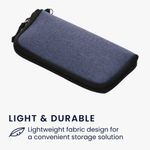 Husa Universala Kwmobile marime L - 6,5 inch, Textil, Albastru, 58825.3.17 fotografia produsului View 3 S