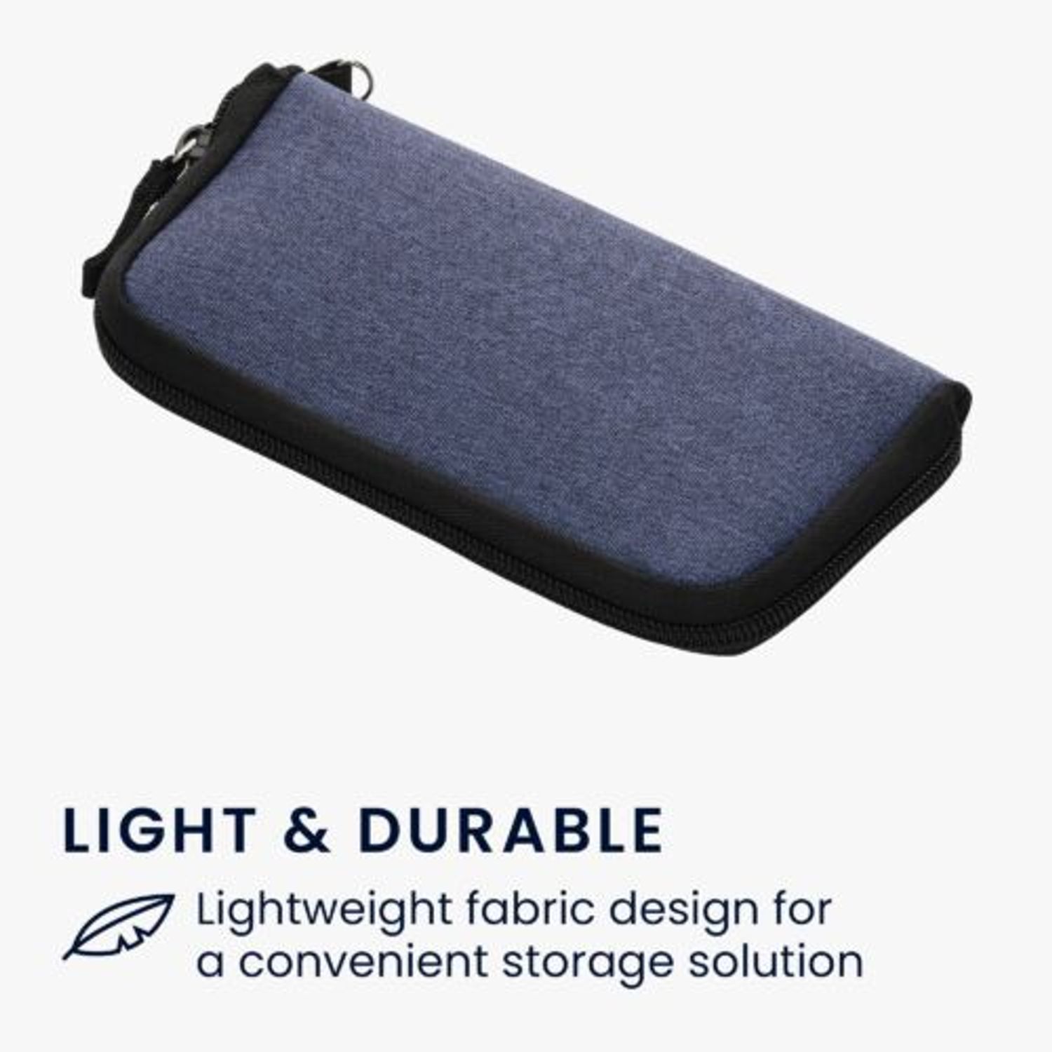 Husa Universala Kwmobile marime L - 6,5 inch, Textil, Albastru, 58825.3.17 fotografia produsului View 3 L