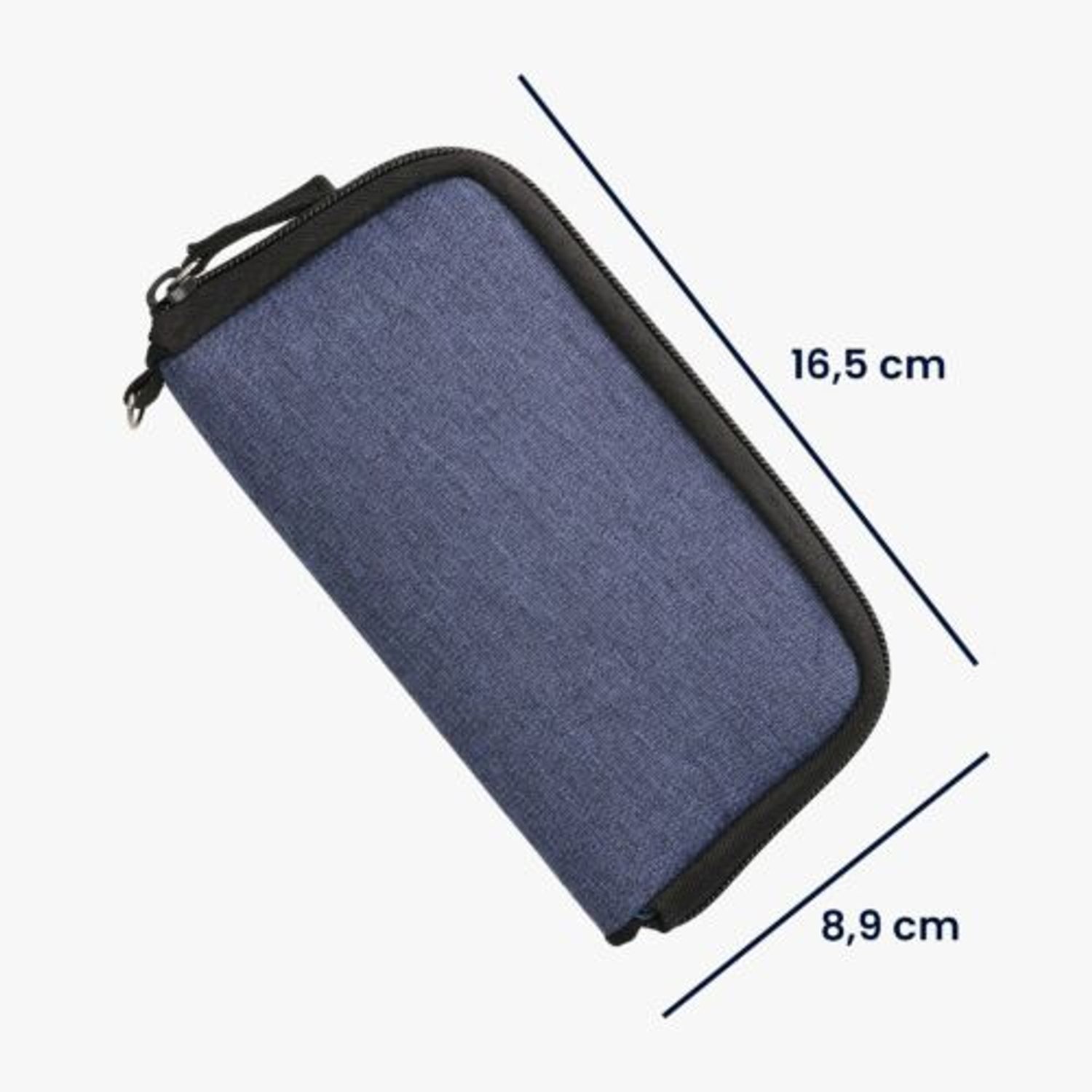 Husa Universala Kwmobile marime L - 6,5 inch, Textil, Albastru, 58825.3.17 fotografia produsului View 5 L
