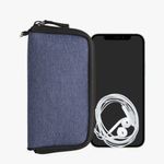 Husa Universala Kwmobile marime L - 6,5 inch, Textil, Albastru, 58825.3.17 fotografia produsului
