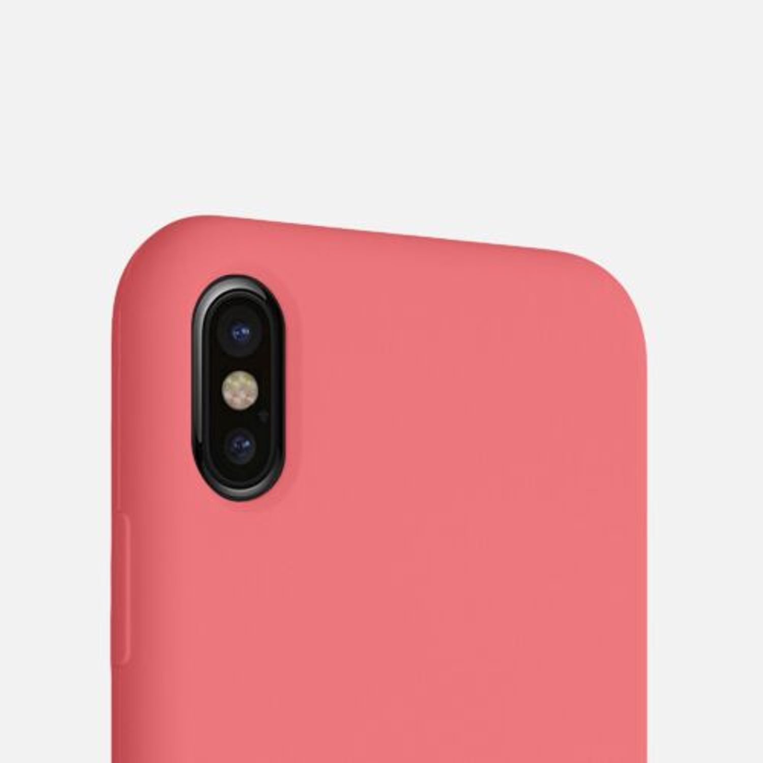 Husa pentru iPhone X/iPhone XS, Silicon, Roz, 42495.219 fotografia produsului View 7 L
