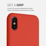 Husa pentru iPhone X/iPhone XS, Silicon, Rosu, 42495.218 fotografia produsului View 4 S