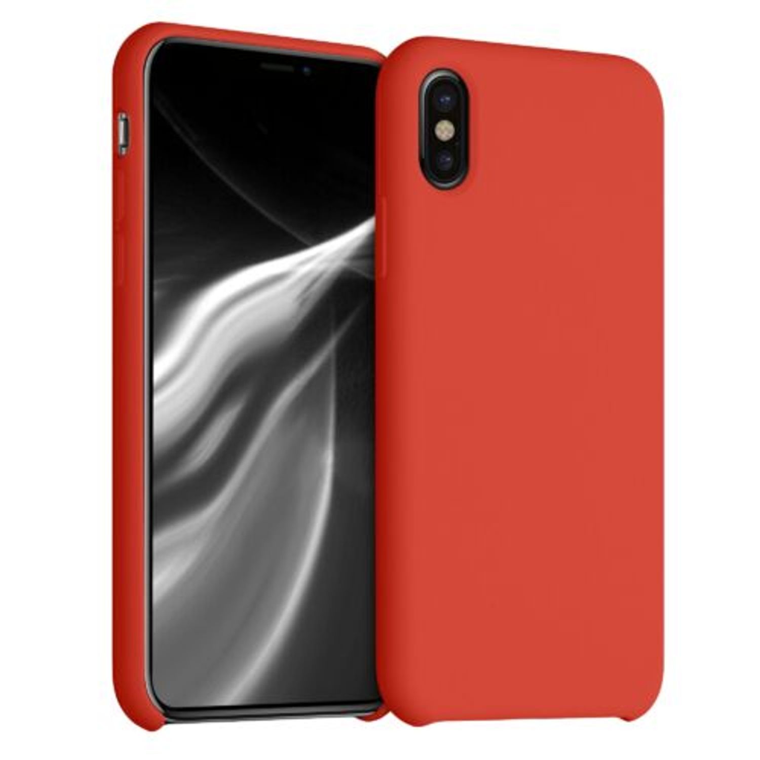 Husa pentru iPhone X/iPhone XS, Silicon, Rosu, 42495.218 fotografia produsului