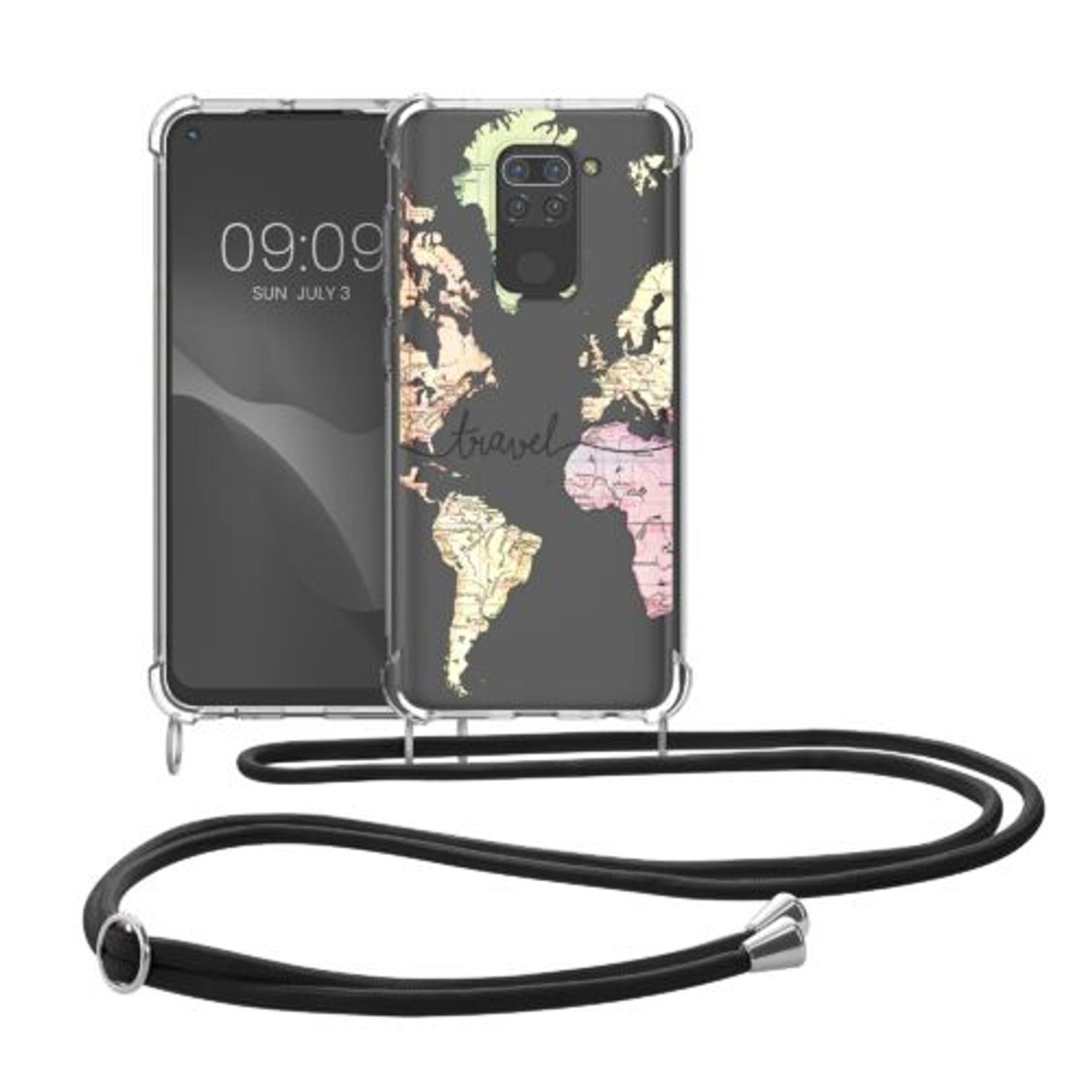 Husa Kwmobile pentru Xiaomi Redmi Note 9, Silicon, Multicolor, 53146.06 fotografia produsului