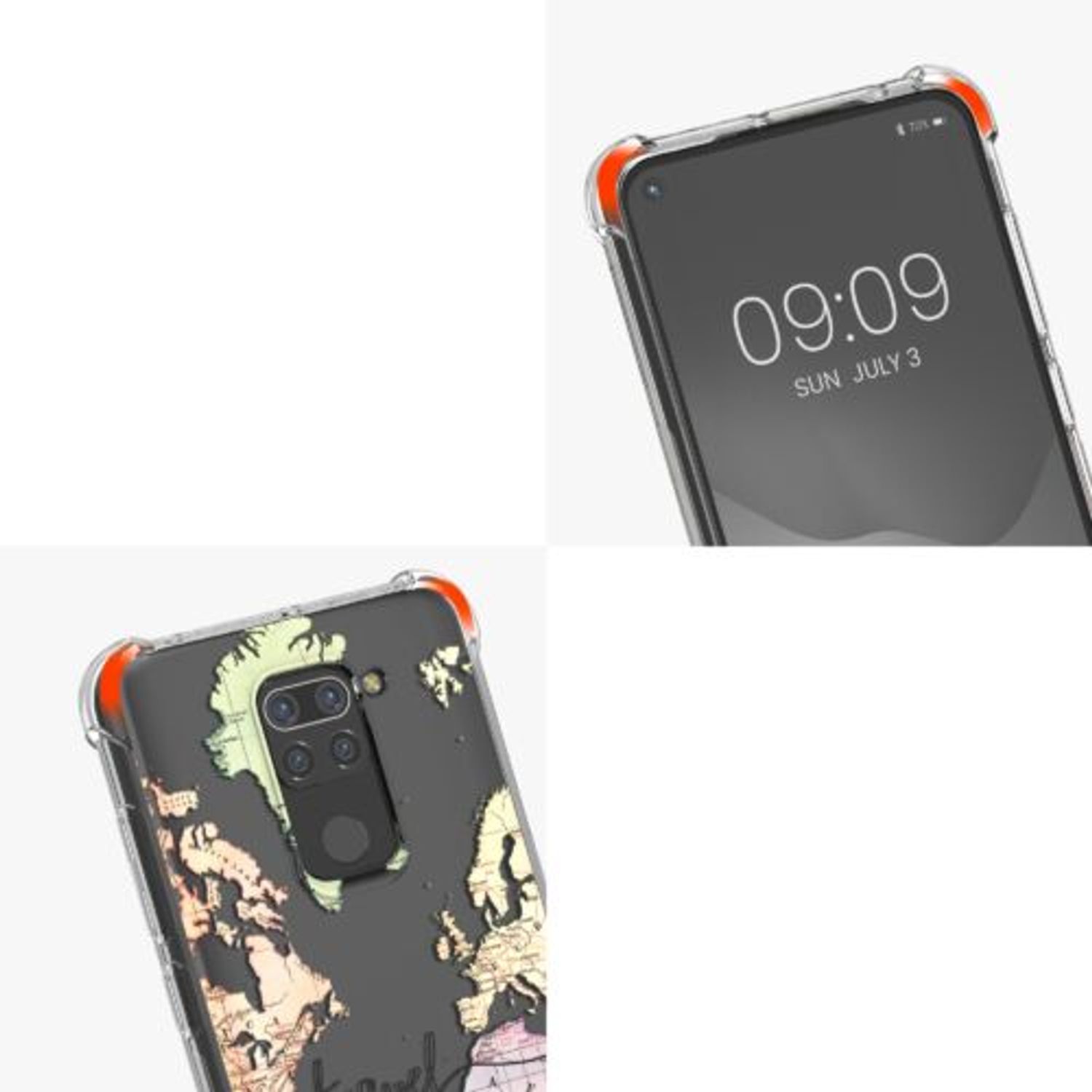 Husa Kwmobile pentru Xiaomi Redmi Note 9, Silicon, Multicolor, 53146.06 fotografia produsului View 9 L