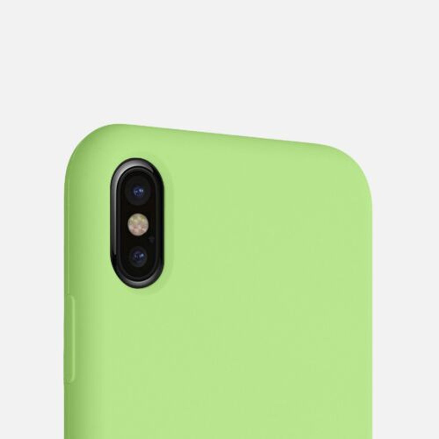 Husa pentru iPhone X/iPhone XS, Silicon, Verde, 42495.214 fotografia produsului View 8 L