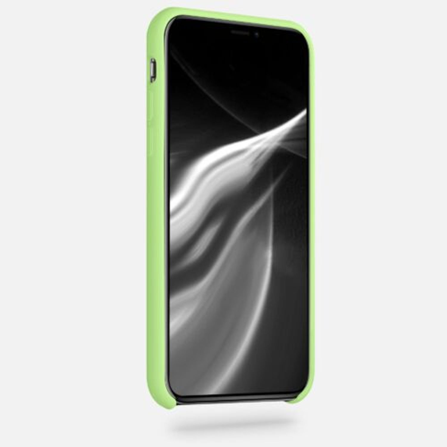 Husa pentru iPhone X/iPhone XS, Silicon, Verde, 42495.214 fotografia produsului View 3 L