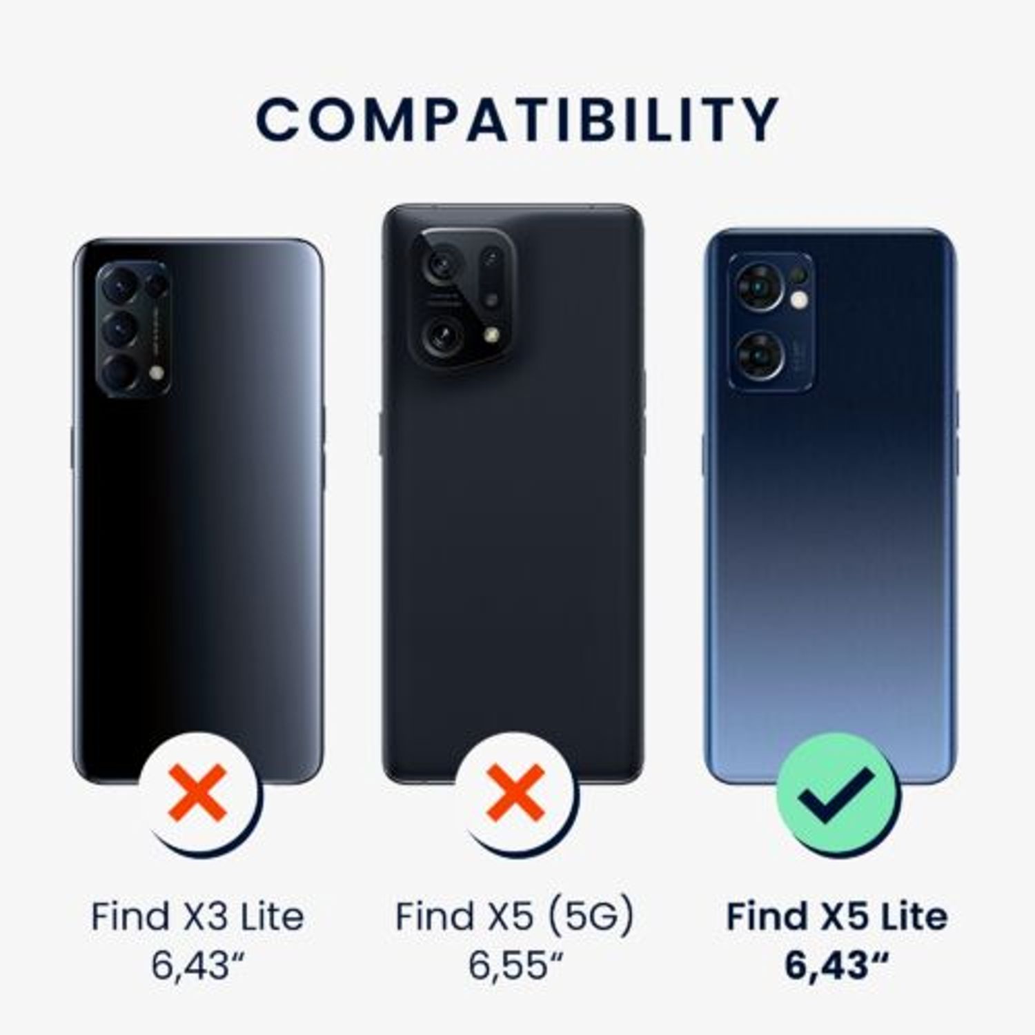 Husa Kwmobile pentru OPPO Find X5 Lite, Silicon, Multicolor, 58908.01 fotografia produsului View 5 L