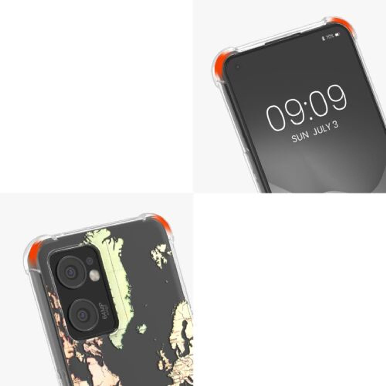 Husa Kwmobile pentru OPPO Find X5 Lite, Silicon, Multicolor, 58908.01 fotografia produsului View 8 L