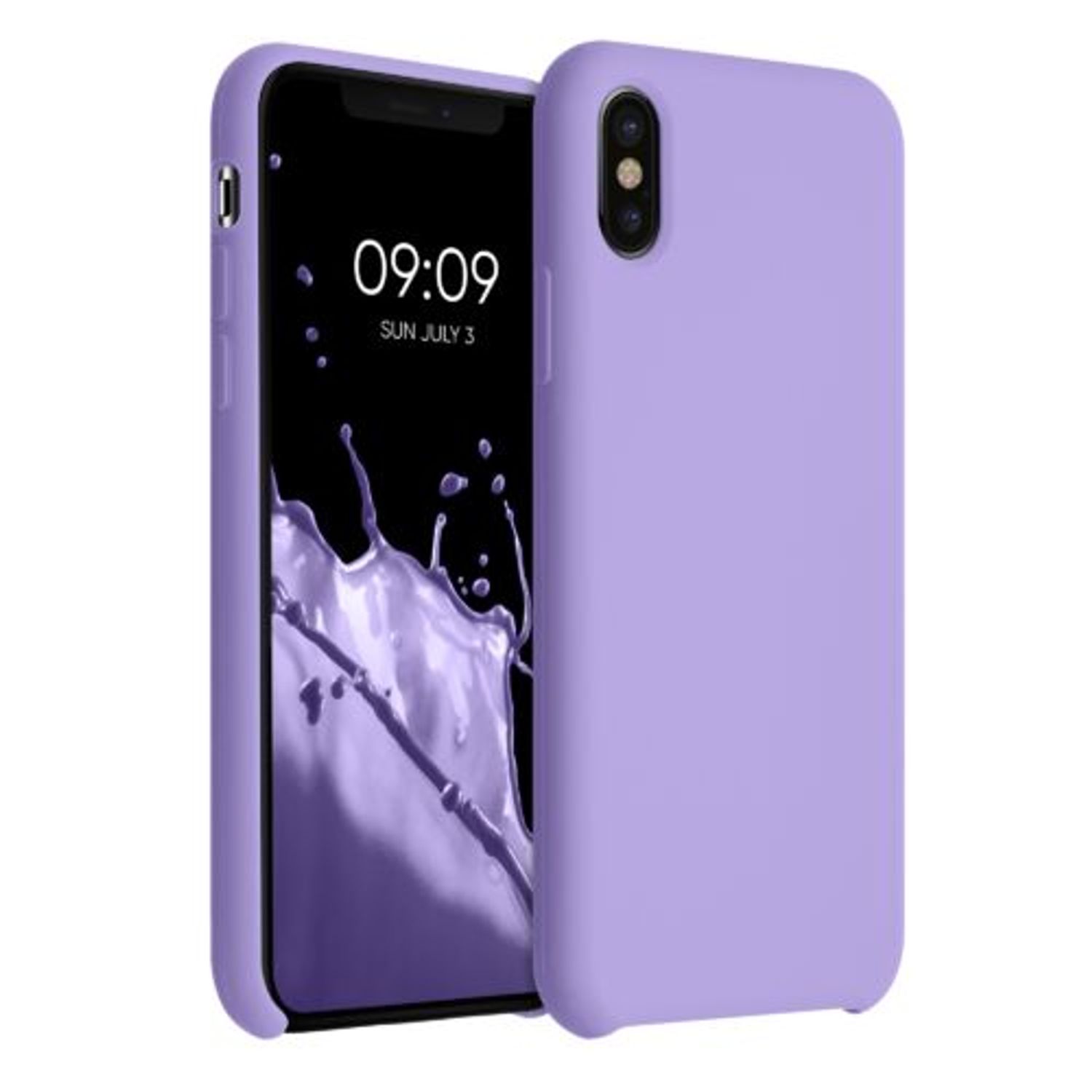 Husa pentru iPhone X/iPhone XS, Silicon, Mov, 42495.222 fotografia produsului