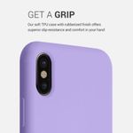 Husa pentru iPhone X/iPhone XS, Silicon, Mov, 42495.222 fotografia produsului View 4 S