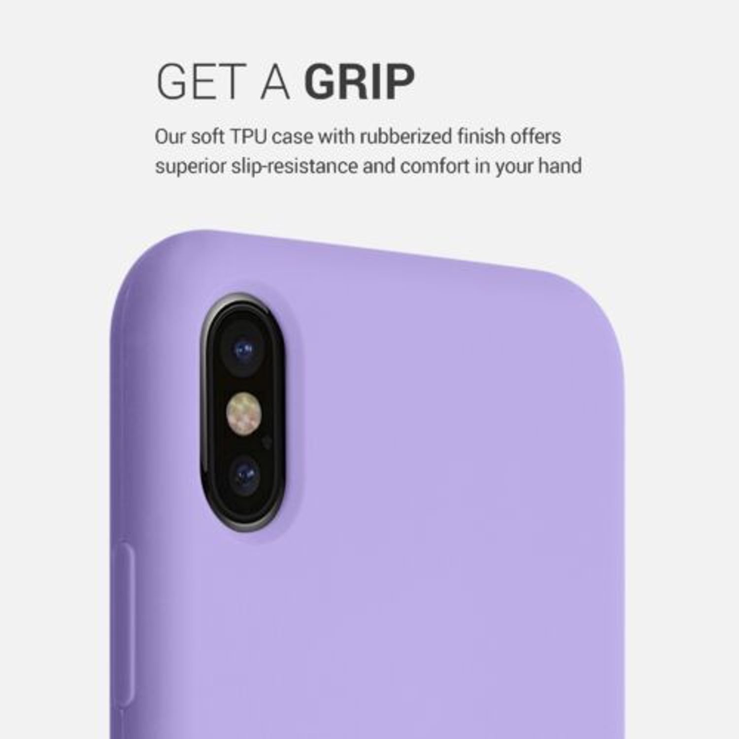 Husa pentru iPhone X/iPhone XS, Silicon, Mov, 42495.222 fotografia produsului View 4 L