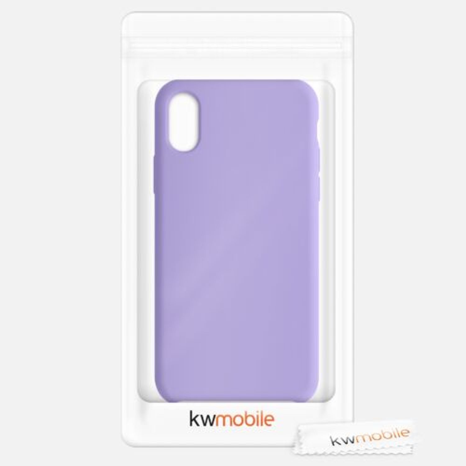 Husa pentru iPhone X/iPhone XS, Silicon, Mov, 42495.222 fotografia produsului View 7 L