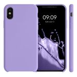 Husa pentru iPhone X/iPhone XS, Silicon, Mov, 42495.222 fotografia produsului View 2 S