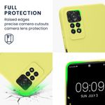 Husa Kwmobile pentru Xiaomi Redmi Note 11 Pro/Redmi Note 11 Pro 5G, Silicon, Galben, 57919.165 fotografia produsului View 3 S