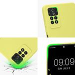 Husa Kwmobile pentru Xiaomi Redmi Note 11 Pro/Redmi Note 11 Pro 5G, Silicon, Galben, 57919.165 fotografia produsului View 7 S