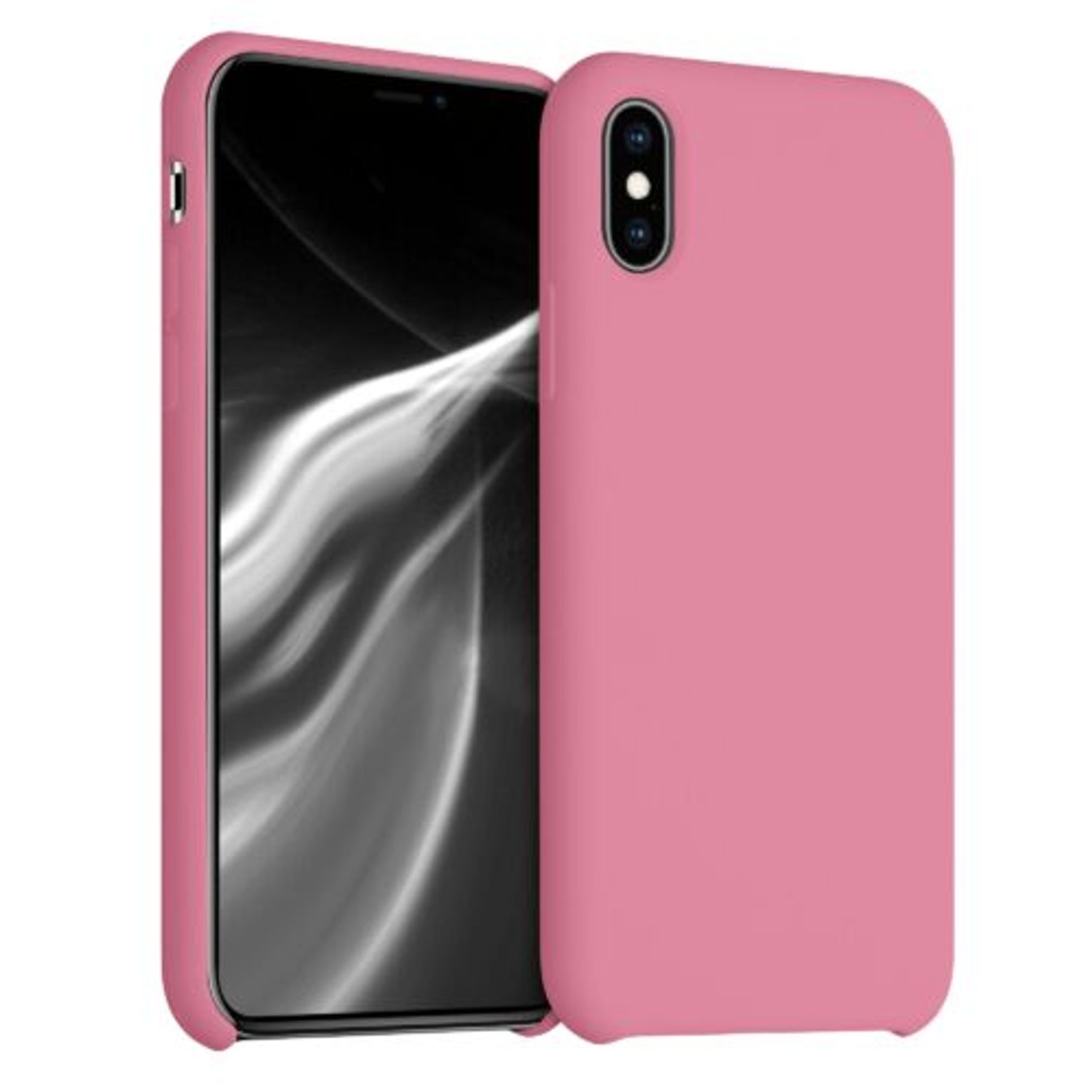 Husa pentru iPhone X/iPhone XS, Silicon, Roz, 46313.212 fotografia produsului