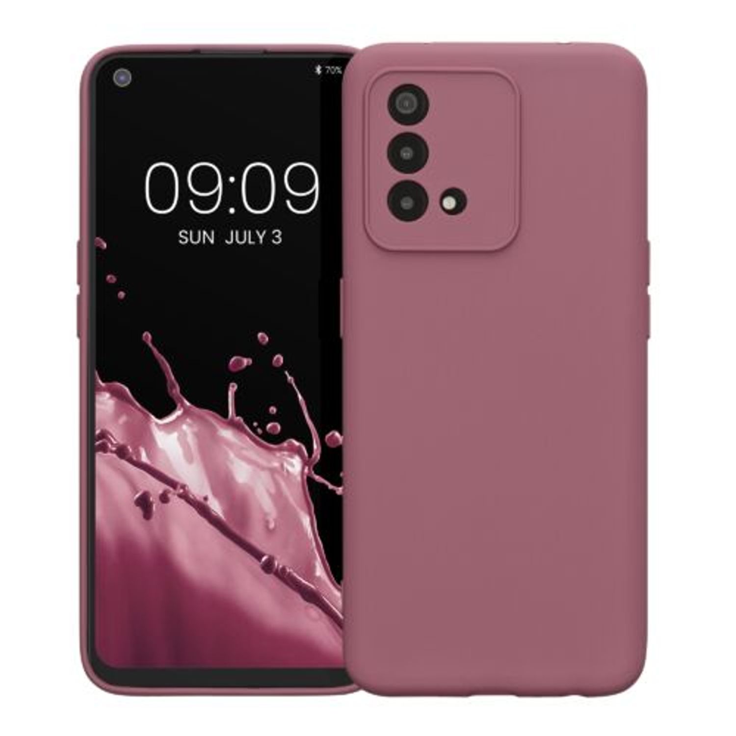 Husa Kwmobile pentru OPPO A74, Silicon, Violet, 58907.167 fotografia produsului