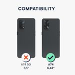 Husa Kwmobile pentru OPPO A74, Silicon, Violet, 58907.167 fotografia produsului View 5 S