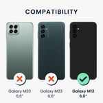 Husa Kwmobile pentru Samsung Galaxy M13, Silicon, Negru, 58917.01 fotografia produsului View 4 S