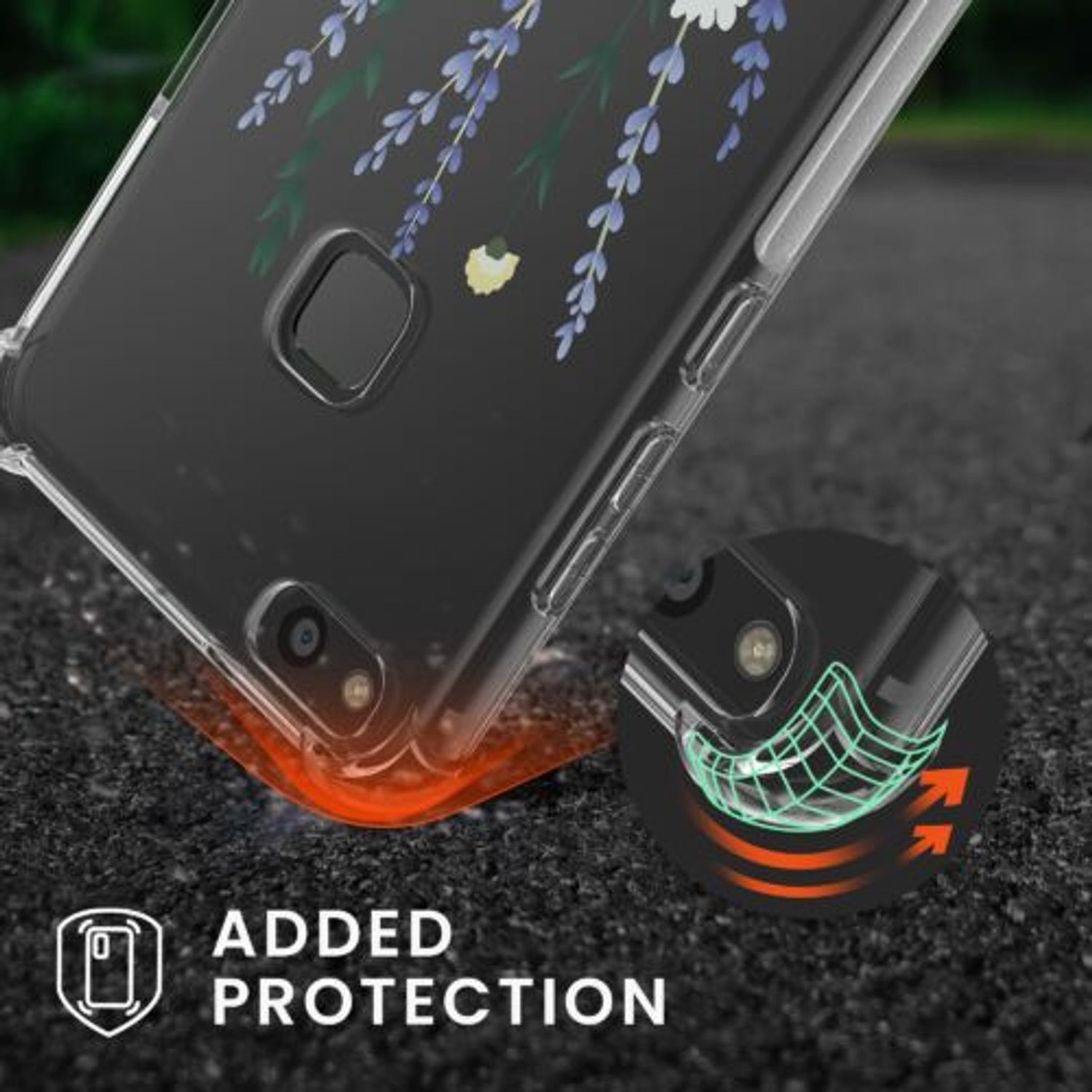 Husa Kwmobile pentru Huawei P10 Lite, Silicon, Multicolor, 50117.05 fotografia produsului View 2 L