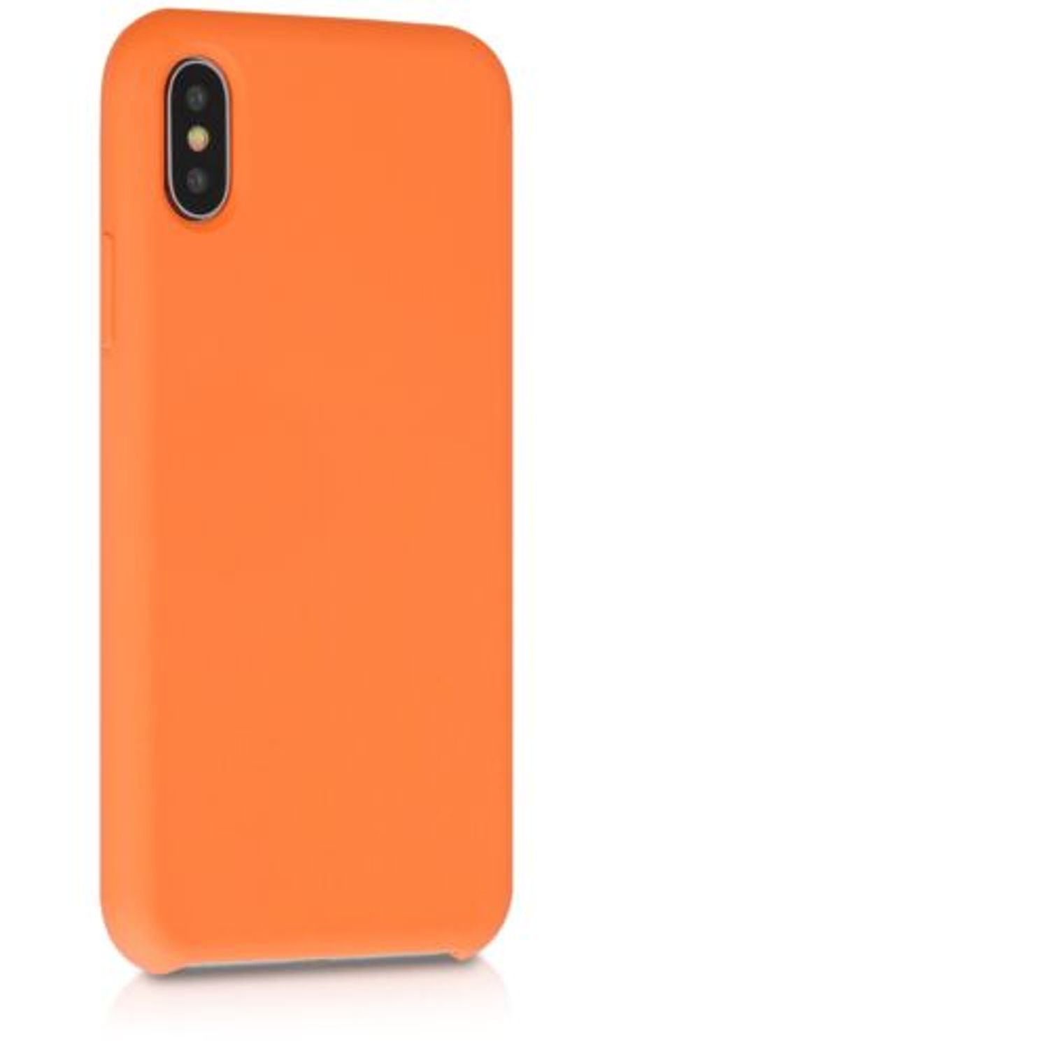 Husa pentru iPhone X/iPhone XS, Silicon, Portocaliu, 46313.150 fotografia produsului View 8 L