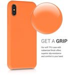 Husa pentru iPhone X/iPhone XS, Silicon, Portocaliu, 46313.150 fotografia produsului View 4 S