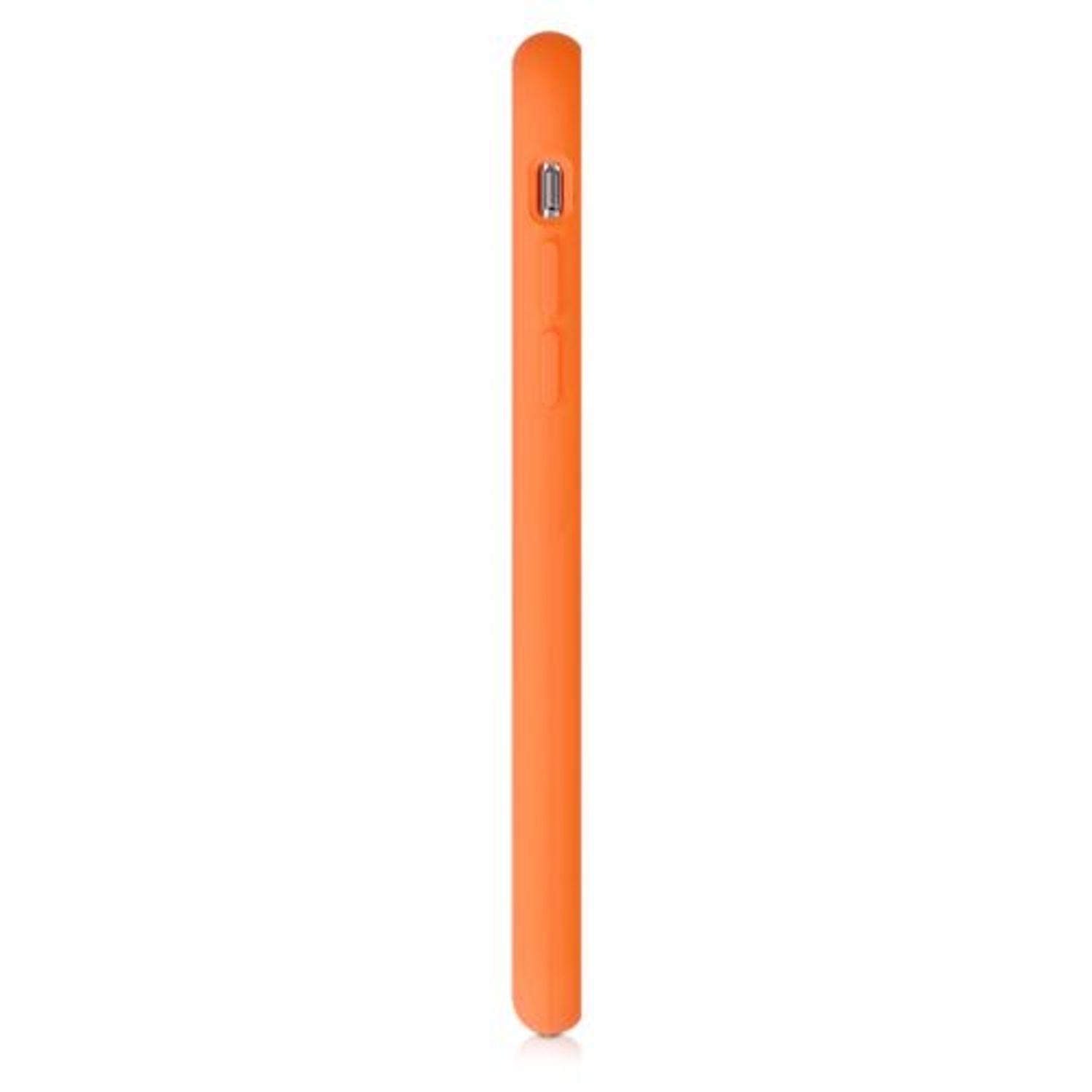 Husa pentru iPhone X/iPhone XS, Silicon, Portocaliu, 46313.150 fotografia produsului View 5 L