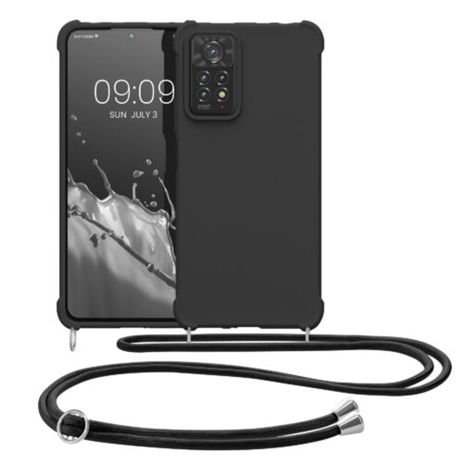Husa Kwmobile pentru Xiaomi Redmi Note 11 Pro Plus 5G, Silicon, Negru, 58911.01 fotografia produsului