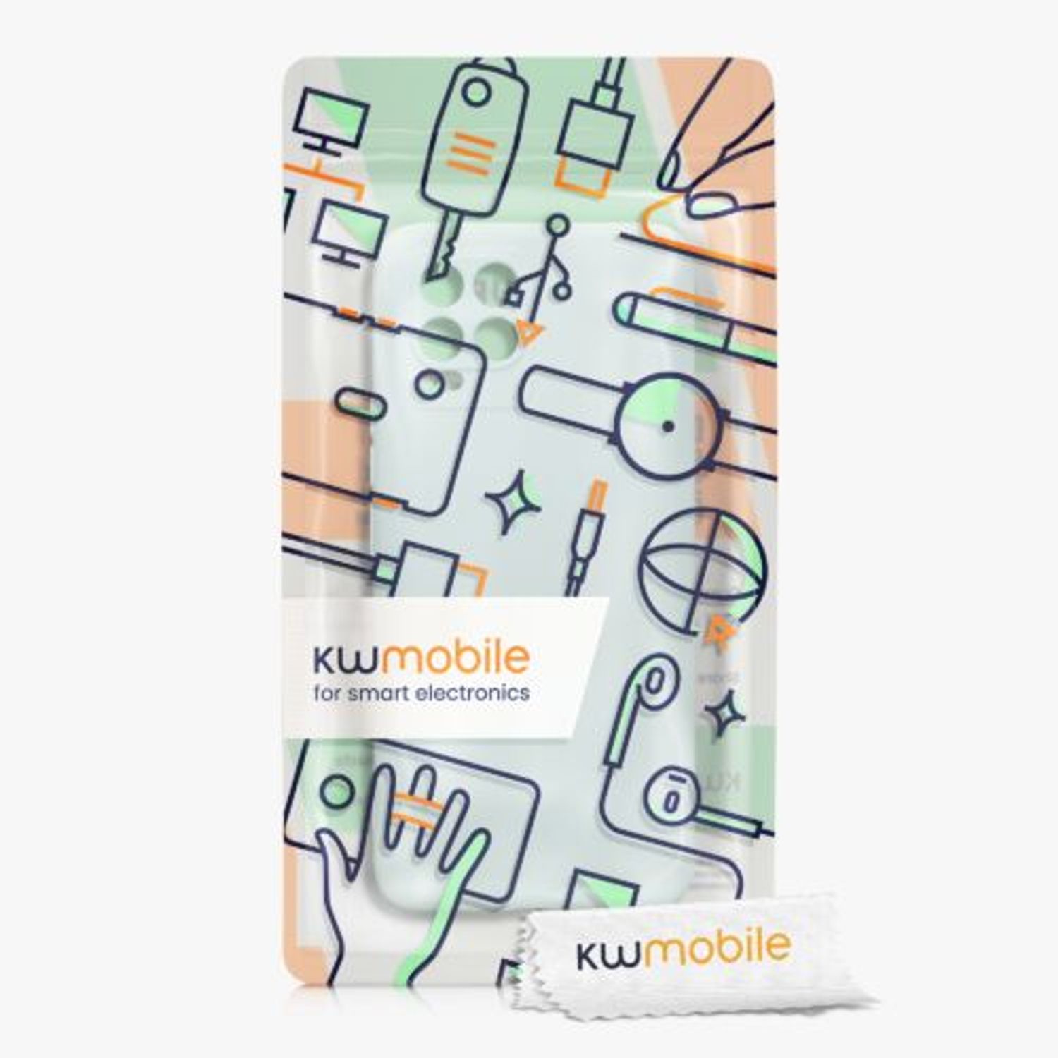 Husa Kwmobile pentru Realme 8 (2021)/8 Pro (2021), Silicon, Verde, 57573.200 fotografia produsului View 6 L