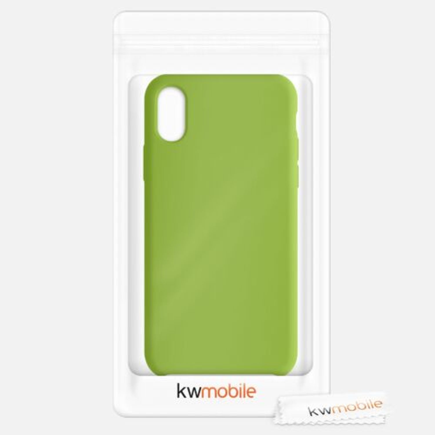 Husa pentru iPhone X/iPhone XS, Silicon, Verde, 46313.220 fotografia produsului View 7 L