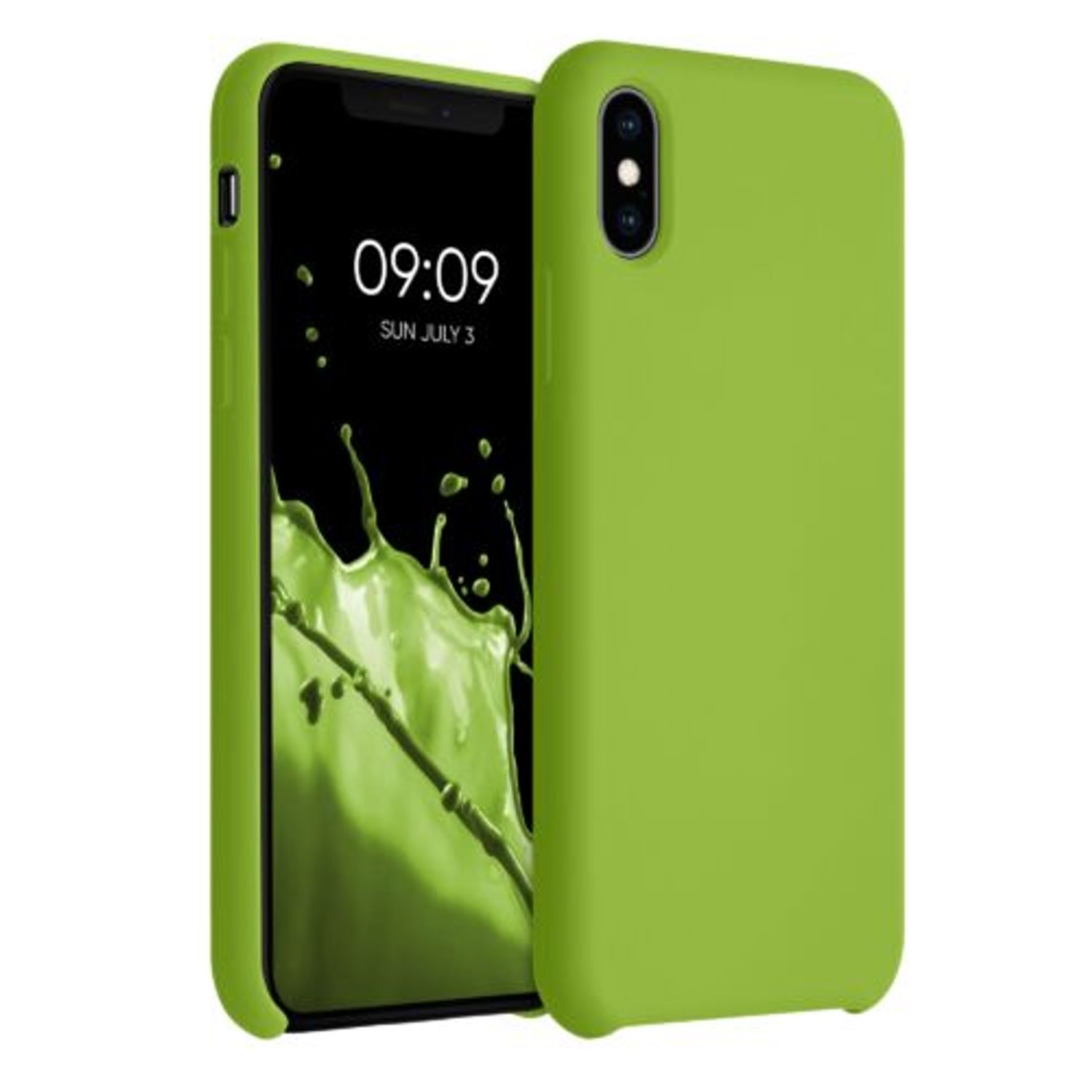 Husa pentru iPhone X/iPhone XS, Silicon, Verde, 46313.220 fotografia produsului
