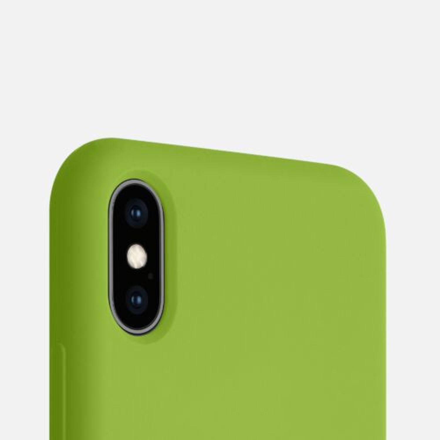 Husa pentru iPhone X/iPhone XS, Silicon, Verde, 46313.220 fotografia produsului View 8 L