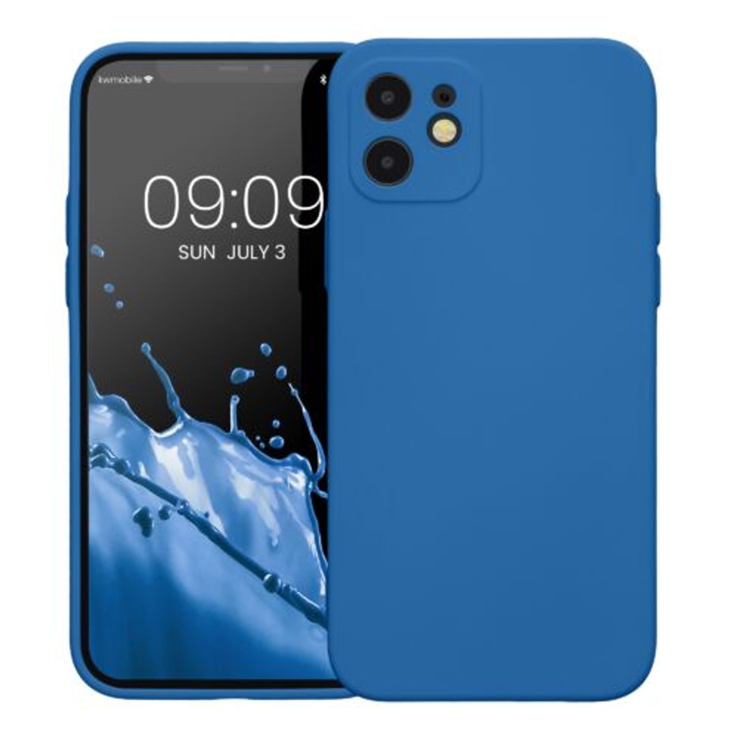 Husa Kwmobile pentru Apple iPhone 12/iPhone 12 Pro, Silicon, Albastru, 58951.228 fotografia produsului