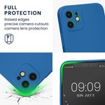Husa Kwmobile pentru Apple iPhone 12/iPhone 12 Pro, Silicon, Albastru, 58951.228 fotografia produsului View 6 S