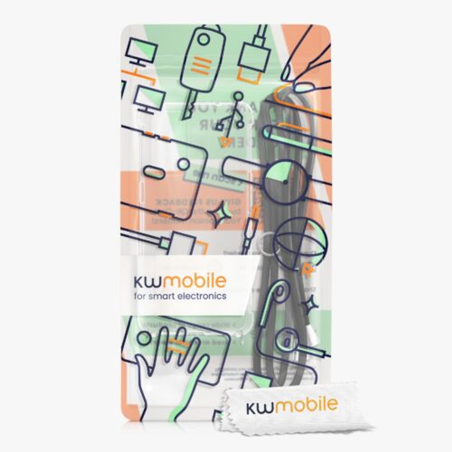 Husa Kwmobile pentru Realme GT Master Edition, Silicon, Transparent/Negru, 58932.01 fotografia produsului View 7 L