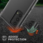 Husa Kwmobile pentru Realme GT Master Edition, Silicon, Transparent/Negru, 58932.01 fotografia produsului View 2 S