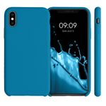Husa pentru iPhone X/iPhone XS, Silicon, Albastru, 46313.224 fotografia produsului View 2 S