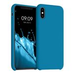 Husa pentru iPhone X/iPhone XS, Silicon, Albastru, 46313.224 fotografia produsului