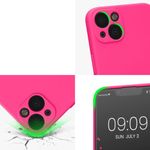 Husa Kwmobile pentru Apple iPhone 13, Silicon, Roz, 58954.77 fotografia produsului View 7 S