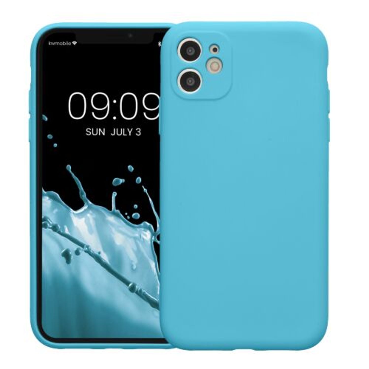 Husa Kwmobile pentru Apple iPhone 11, Silicon, Albastru, 58950.223 fotografia produsului