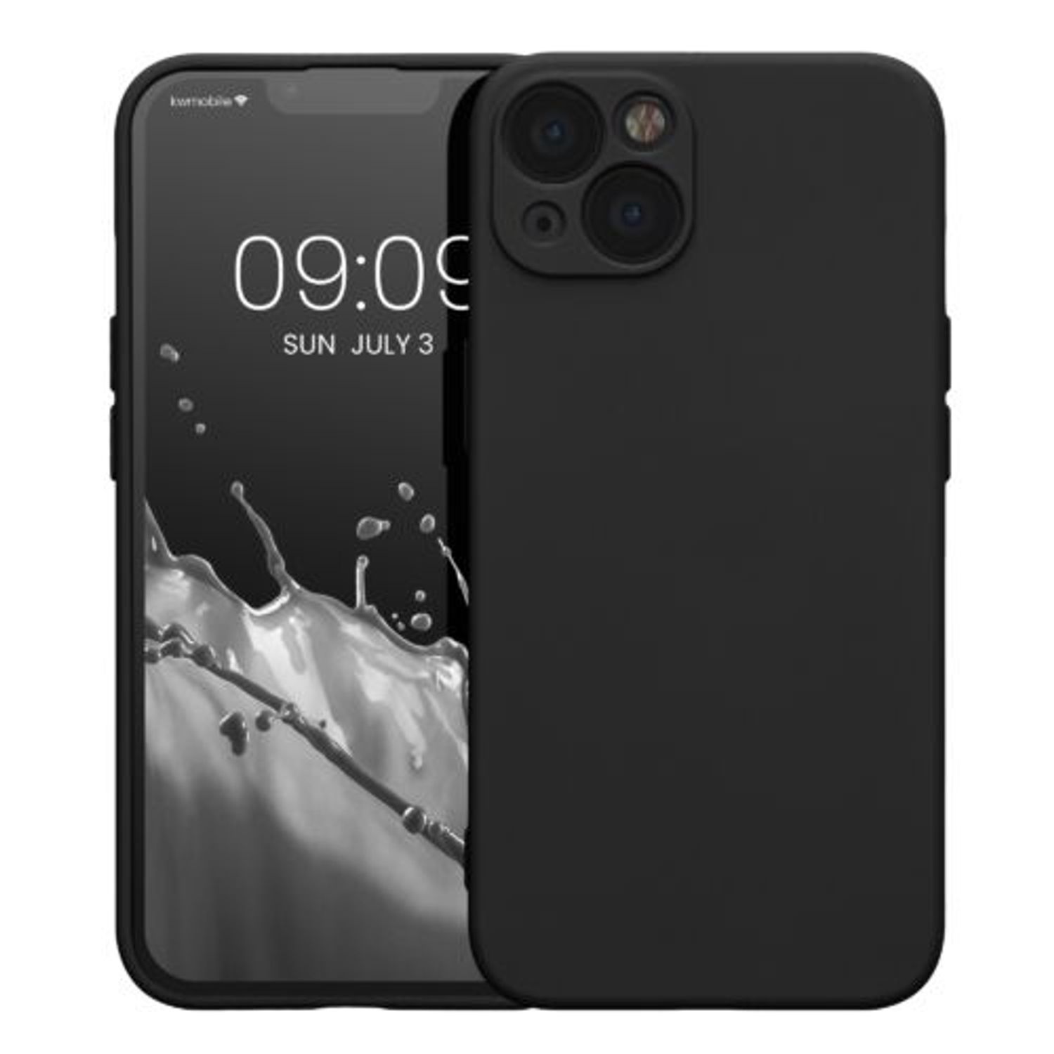 Husa Kwmobile pentru Apple iPhone 13, Silicon, Negru, 58954.47 fotografia produsului