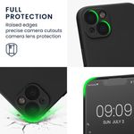 Husa Kwmobile pentru Apple iPhone 13, Silicon, Negru, 58954.47 fotografia produsului View 3 S