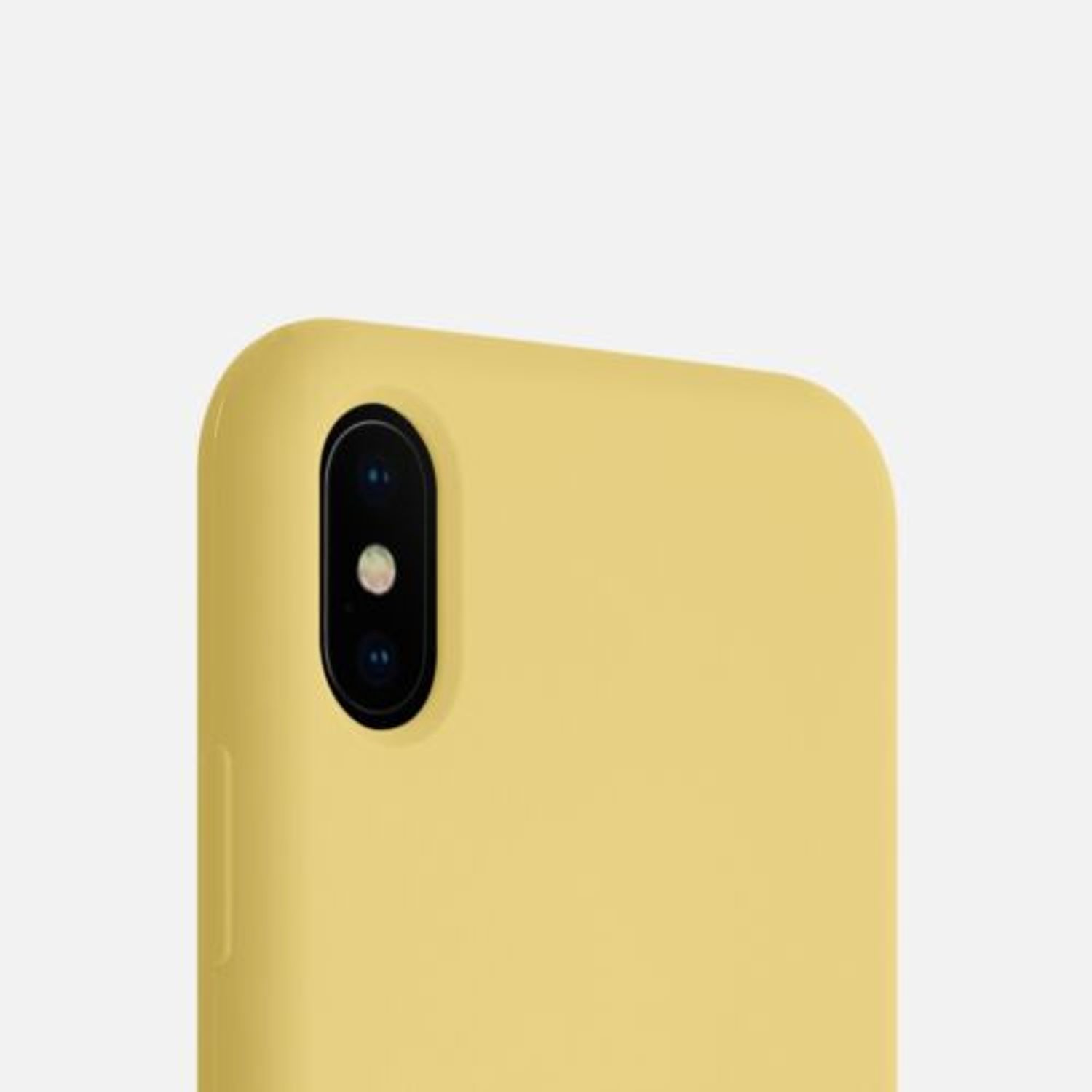 Husa pentru iPhone X/iPhone XS, Silicon, Galben, 46313.216 fotografia produsului View 8 L