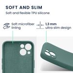 Husa Kwmobile pentru Apple iPhone 13, Silicon, Verde, 58954.166 fotografia produsului View 2 S